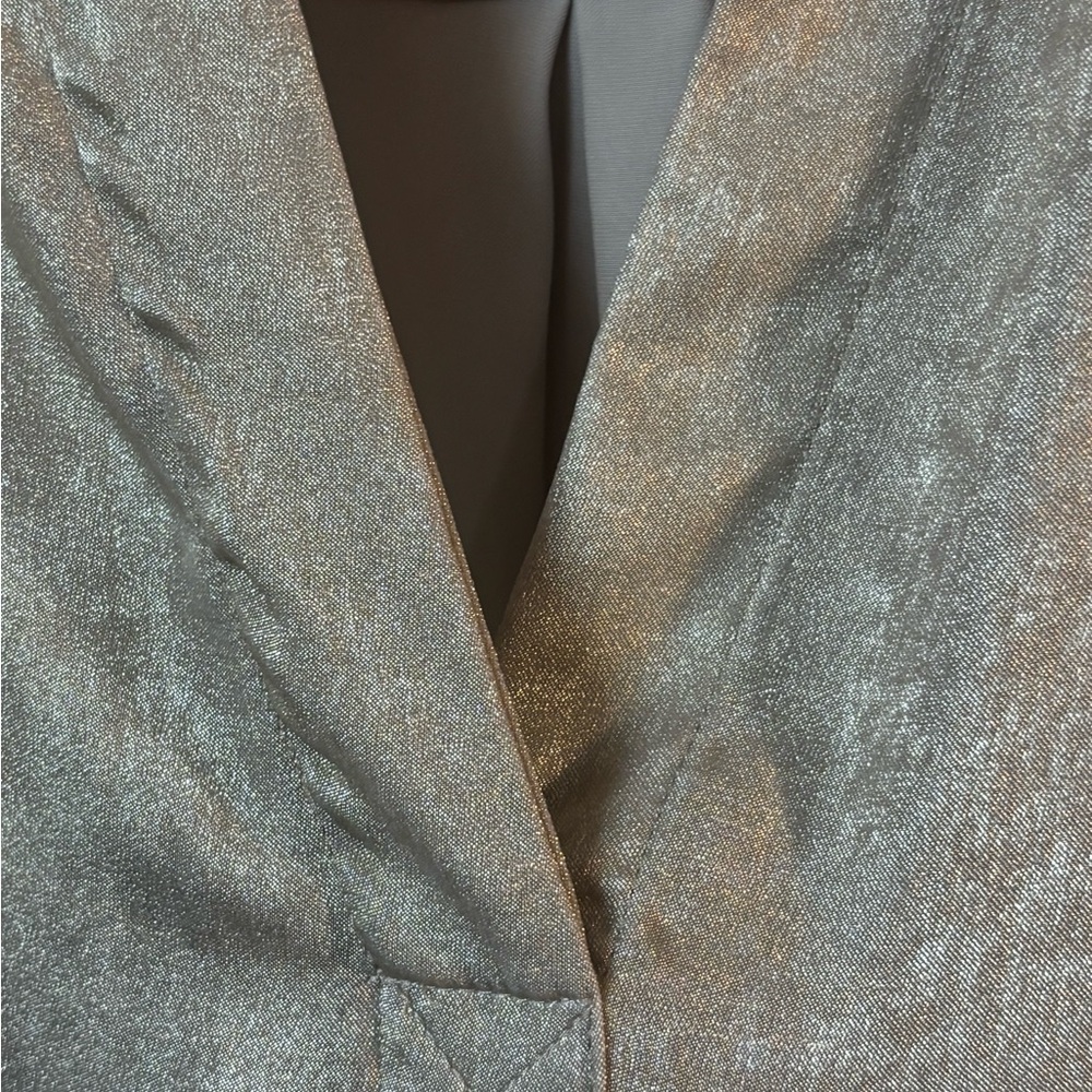 Soft Surroundings Gigi Tunic Blouse Champagne Gold Large Lagenlook Career Party - Picture 6 of 10